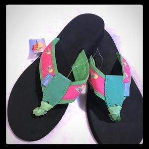 NWT SUPER FUN MARTINI FLIP FLOPS SIZE 8